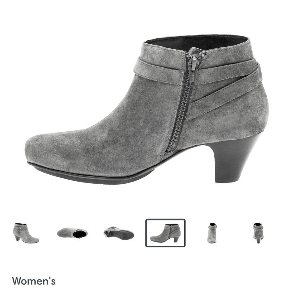 Umberto Raffini Nilea gray suede booties size 9.5